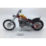 Franklin Mint: A boxed Harley Davidson ’Easy Rider’ Billy Bike, by Franklin Mint. Rare Bike with