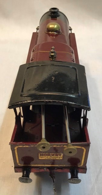 Hornby: A boxed Hornby O gauge clockwork no.2 mixed goods train set. C1930.  L.M.S. 4-4-2 locomotive - Image 6 of 7