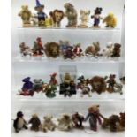 Bears: A collection of over 50 miniature designer bears and animals. All in good condition.