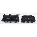 Locomotive: A Gauge G, 0-6-0, Locomotive and Tender, LMS, No. 4357, kit-built. Total length of