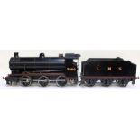 Locomotive: A 3 1/2 inch gauge, 0-6-0, locomotive and tender, LMS, No. 3860, finished in LMS black