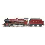 Locomotive: A Gauge 3, 2 1/2 inch, 4-6-0, Locomotive and Tender, 'Amethyst', No. 5700, finished in