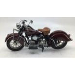 Franklin Mint: A boxed Harley Davidson Indian 422, by Franklin Mint. Boxed with papers. Excellent