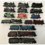 Railway: A collection of assorted unboxed OO gauge Locomotives and Tank Engine to include Lima