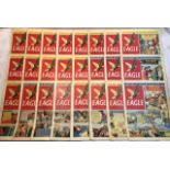 Eagle Comics: volume six, 1955, complete year numbers 1 to 52. Most in good condition, age wear to