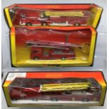 Corgi: A collection of fire fighting vehicles to include 1120 Dennis Simon Snorkel, 1118 Chubb