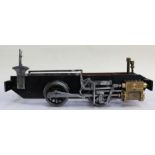 Live Steam: A 3 1/2 inch gauge, 0-4-0, Locomotive Chassis. Scratch-built. Total length of Chassis: