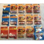 Matchbox: A collection of assorted carded Matchbox 75 Superfast models to include: London Buses, No.