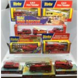 Dinky: A collection of assorted Dinky Fire fighting vehicles to include 266 E.R.F. Airport Rescue