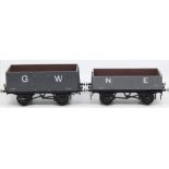 Open Wagon: A collection of four Gauge 3, 2 1/2 inch, Open Wagons, to comprise: John Frisby & Son,