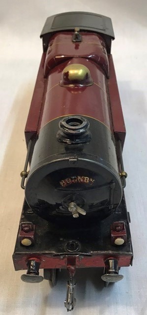 Hornby: A boxed Hornby O gauge clockwork no.2 mixed goods train set. C1930.  L.M.S. 4-4-2 locomotive - Image 7 of 7