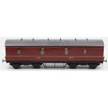 G Gauge: A G Gauge, LMS Coach, mainly of wooden construction, 18" approx; together with a G Gauge,