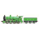 Locomotive: A 3 1/2 inch gauge, 0-8-0, locomotive and tender, NER, No. 2116, finished in NER green