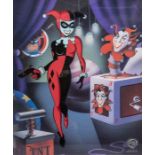 Warner Bros: A framed, Limited Edition Cel, Batman: The Animated Series, 'Classic Harley Quinn',