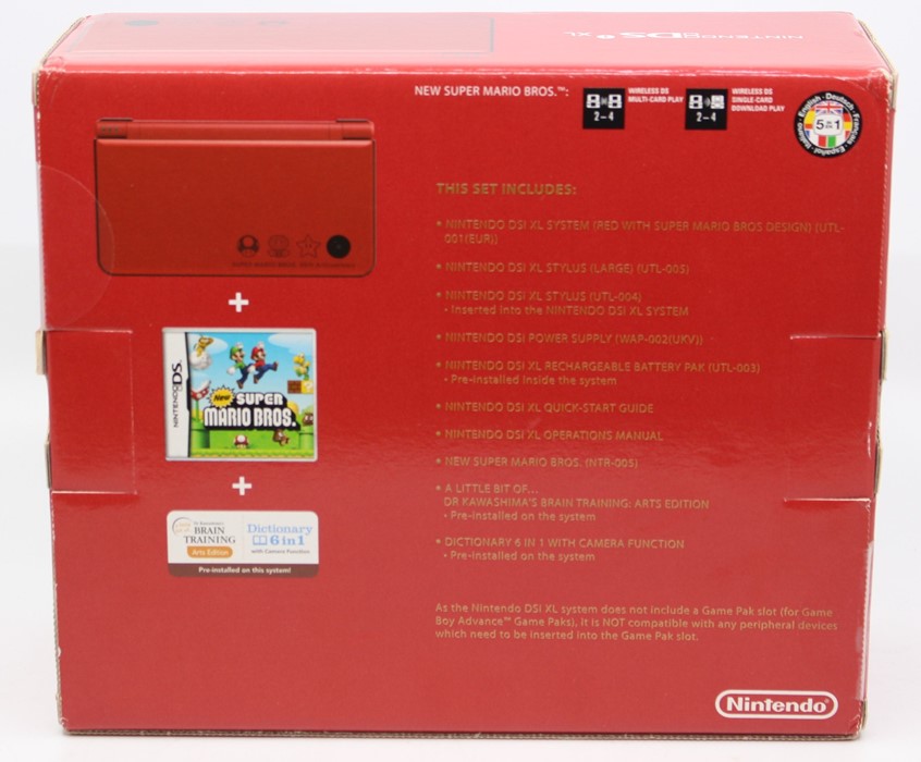Nintendo: A boxed and sealed Nintendo DSi XL, Super Mario Bros 25th Anniversary, in original box, - Image 2 of 2