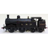 Locomotive: A Gauge G, 0-4-4, Locomotive, LMS, No. 1327, finished in black livery with gold and
