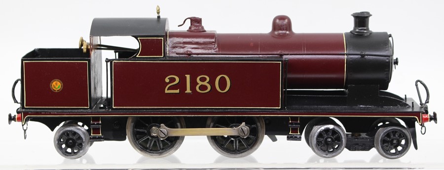 LMS: An O Gauge, clockwork, 4-4-2, locomotive, No. 2180, complete with Meccano key and small Meccano - Image 2 of 3