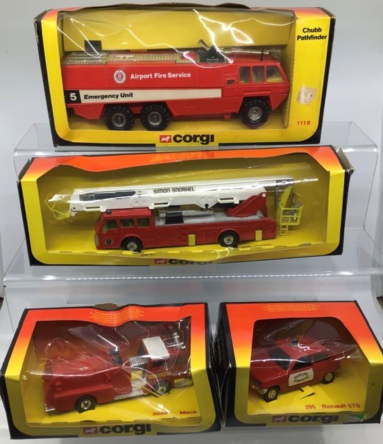 Corgi: A collection of fire fighting vehicles to include 1120 Dennis Simon Snorkel, 1118 Chubb - Image 2 of 2