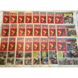 Eagle Comics: volume nine, 1958, numbers 1 to 52. Most in good condition, age wear to some. Please