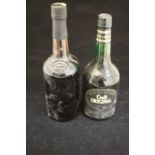 A bottle of Harvey’s Bristol Cream (no label) waxed seal. Bottles in good condition, measures