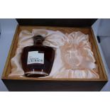 X.O Armagnac Chateau Laubade, Gift Set in wooden Box, contains one bottle of Chateau De Laubade