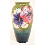 The Mitchell Collection of Moorcroft Pottery: A Walter Moorcroft 'Hibiscus' pattern 393 shape vase