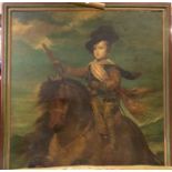 **WITHDRAWN** After Valazquez, Prince Balthazar on horseback, 17th century style, oil on canvas