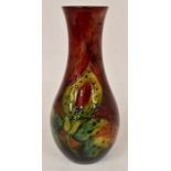 The Mitchell Collection of Moorcroft Pottery: A Walter Moorcroft Flambe 'Arum Lily' pattern bottle