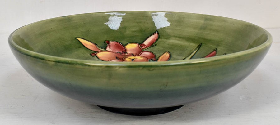 The Mitchell Collection of Moorcroft Pottery: A Walter Moorcroft 'African Lily' pedestal bowl on - Image 2 of 4