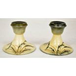 The Mitchell Collection of Moorcroft Pottery: A pair of Moorcroft salt glaze 'Waving Corn' pattern
