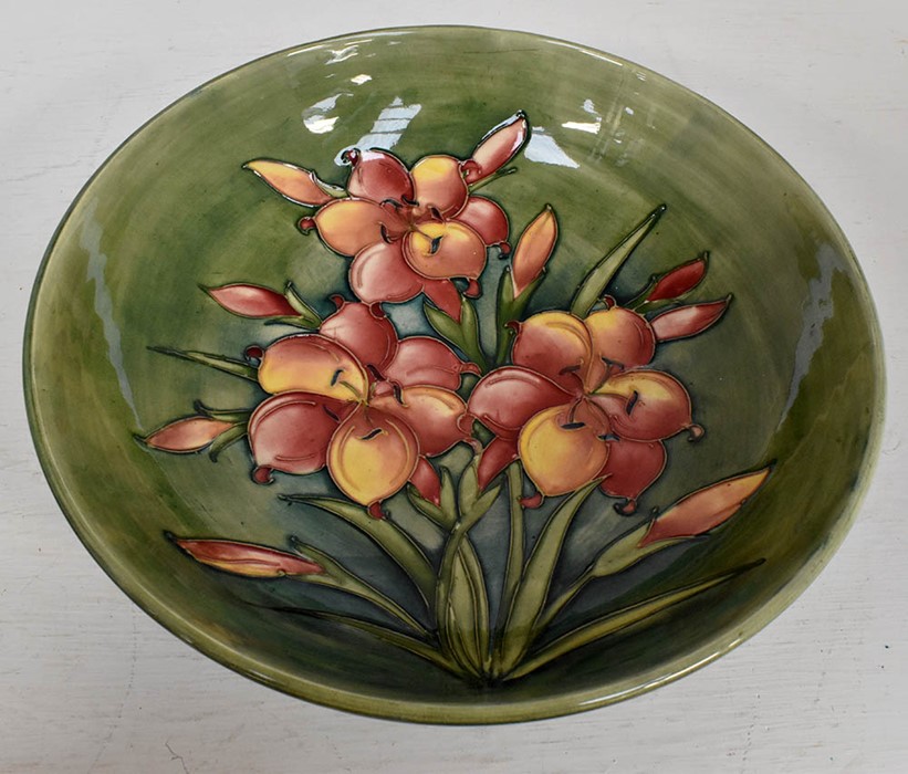 The Mitchell Collection of Moorcroft Pottery: A Walter Moorcroft 'African Lily' pedestal bowl on