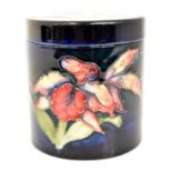 The Mitchell Collection of Moorcroft Pottery: A Walter Moorcroft 'Orchid' pattern cigarette box