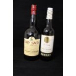 Two Bottles of Sherry to include Dry Sack and Jerex Xeres Sherry.  Both bottles measure at Neck