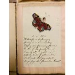 An Edwardian "autograph" album featuring inscriptions from friends & family members, quotations/