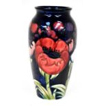 The Mitchell Collection of Moorcroft Pottery: A William Moorcroft 'Big Poppy' pattern 393 shape vase