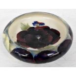 The Mitchell Collection of Moorcroft Pottery: A William Moorcroft 'Pansy' pattern 1410 shape