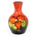 The Mitchell Collection of Moorcroft Pottery: A Moorcroft Flambe 'Bougainvillea' pattern 2 shape