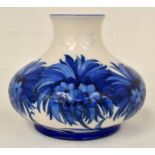 The Mitchell Collection of Moorcroft Pottery: A William Moorcroft salt glaze 'Revived Cornflower'