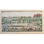 Laurence Stephen Lowry R.B.A. R.A. (British, 1887-1976), Peel Park, signed l.r., colour print