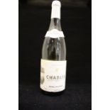 A bottle of Michel Bouchard Chablis 2008, Chardonnay. Notes of citrus with fresh subtle taste.