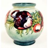 The Mitchell Collection of Moorcroft Pottery: A Walter Moorcroft 'Anemone' pattern 38 shape globe