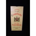 A Crawfords Five star yellow label, possible 1970’s Bottle. Box is soiled and shows signs of age and