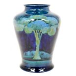 The Mitchell Collection of Moorcroft Pottery: A William Moorcroft 'Moonlit Blue' pattern 22 shape