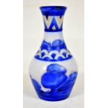 The Mitchell Collection of Moorcroft Pottery: A William Moorcroft Blue 'Dawn' pattern 372 shape vase