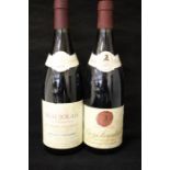 Two Bottles of Jaboulet Vercherre , one bottle of Beaujolis cuvee- de la garelle 1978 – X1 Crozes