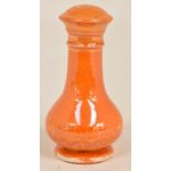 The Mitchell Collection of Moorcroft Pottery: A William Moorcroft orange lustre 406 shape pepper