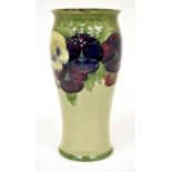 The Mitchell Collection of Moorcroft Pottery: A William Moorcroft 'Pansy' pattern 6 shape vase on