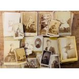 Photography. Collection of approx. 170 Victorian carte-de-visite & cabinet cards, mostly