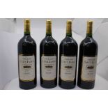 Four magnums of Pavilon Saint James 2005 Medoc Grand Vin De Bordeaux Appelation Medoc Controlle.