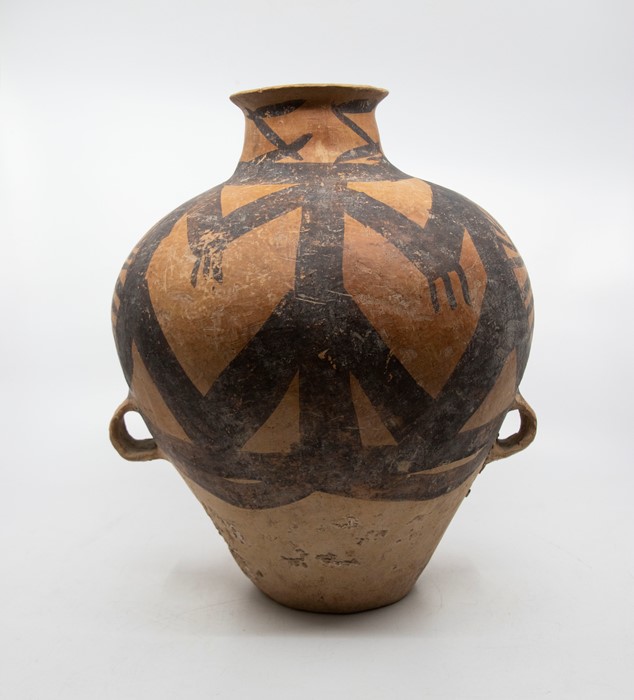 A Yang Shao earthenware jar, 3000 BC  Provenance: purchased Cynthia Walmsley, Bakewell, 15th May